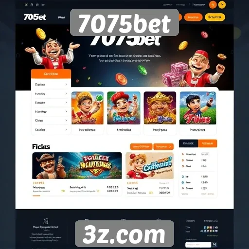 Acessibilidade e design do site 7075bet